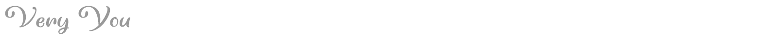 Very You font preview